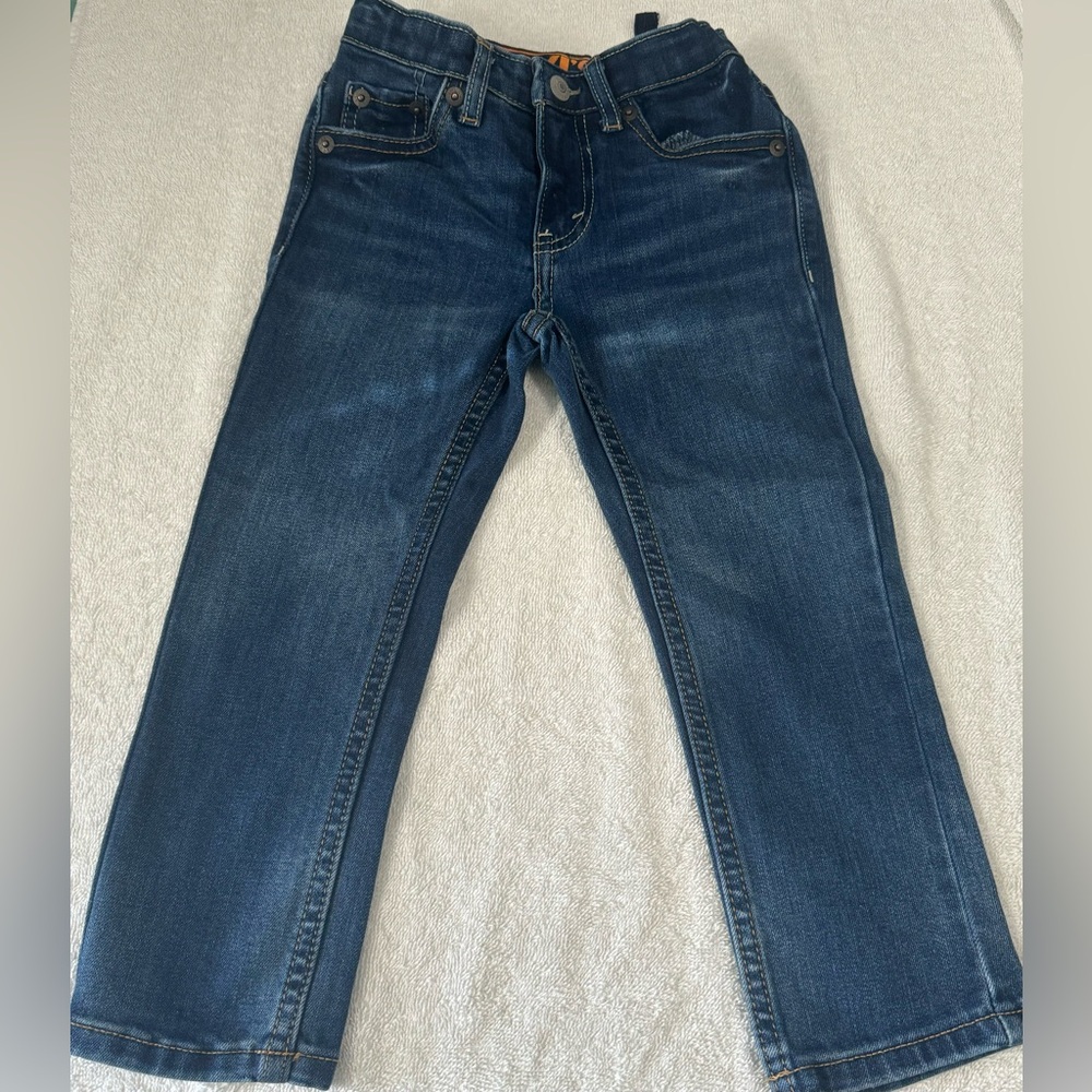 Levi’s boy jeans size 4T great condition with adjustable strap inside th…
